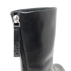 Walk London Margot Zip Boot Black Leather Cheap