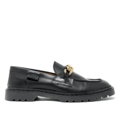 Walk London Milano Chain Loafer Black Best Sale