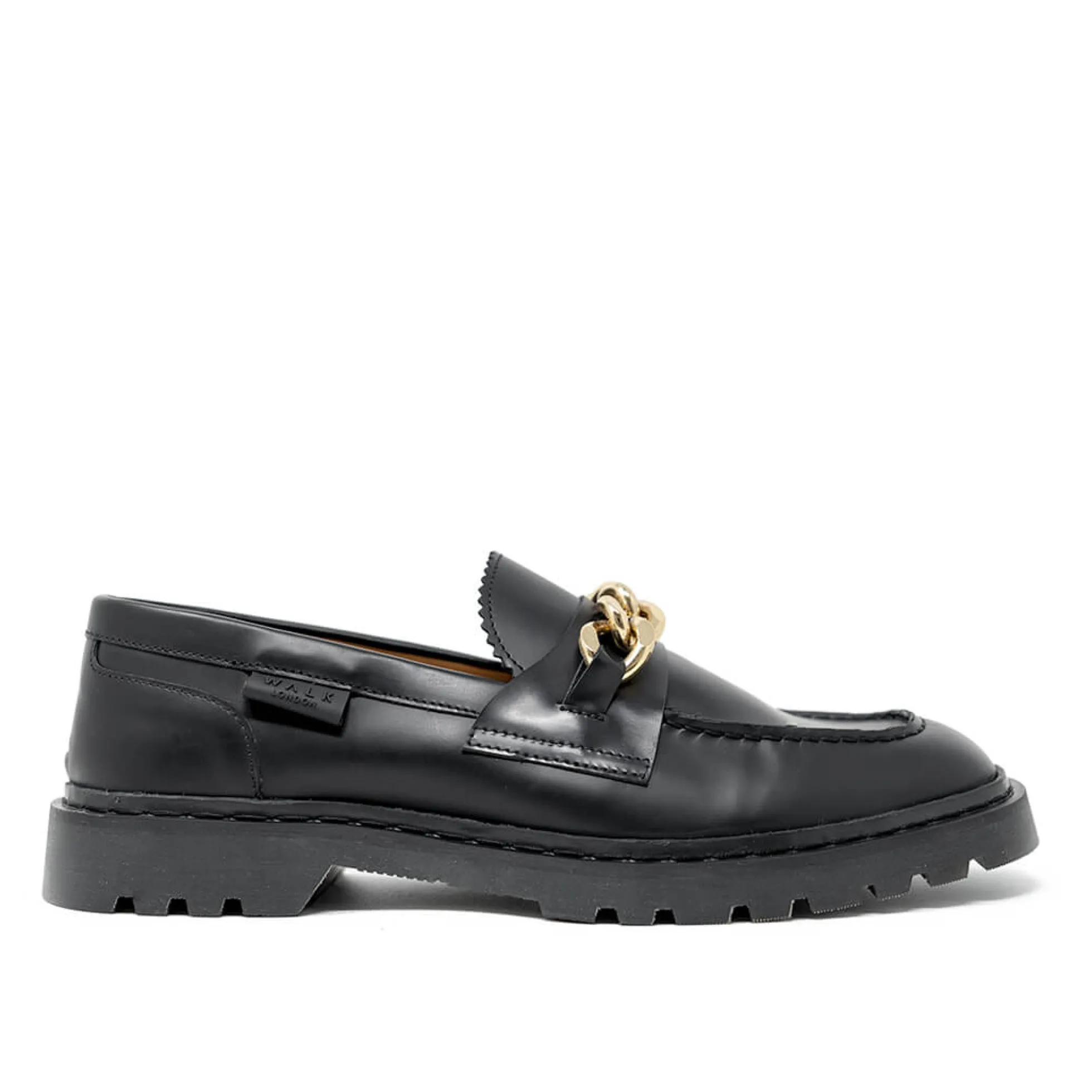 Walk London Milano Chain Loafer Black Best Sale