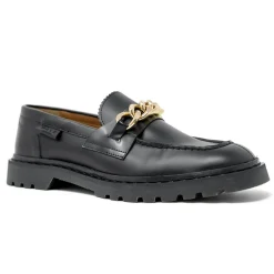 Walk London Milano Chain Loafer Black Best Sale