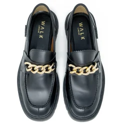 Walk London Milano Chain Loafer Black Best Sale