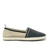 Walk London Nappa Espadrille Black Canvas Cheap