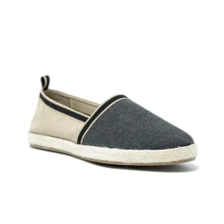 Walk London Nappa Espadrille Black Canvas Cheap
