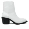Walk London Nola Inside Zip Western Boot White Flash Sale