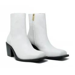 Walk London Nola Inside Zip Western Boot White Flash Sale