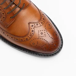 Walk London Oliver Brogue Shoe Tan Leater Best