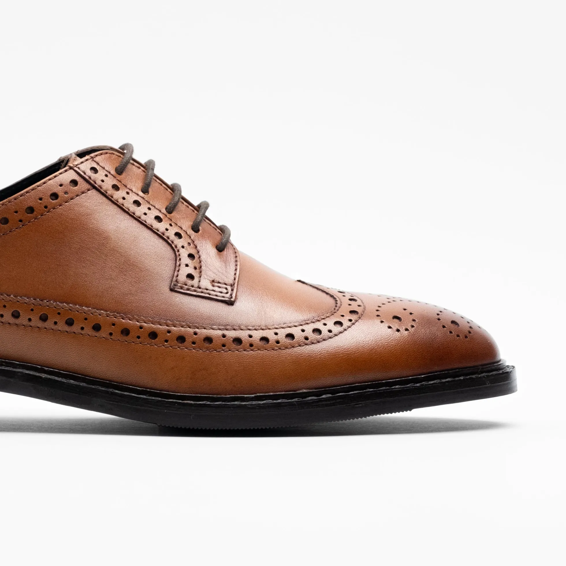 Walk London Oliver Brogue Shoe Tan Leater Best