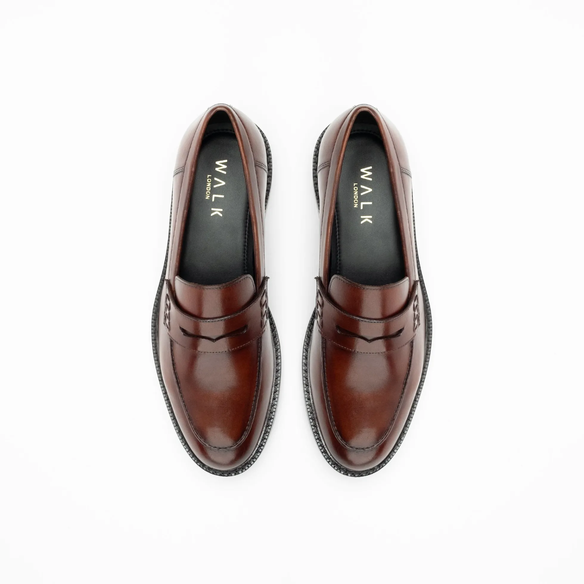 Walk London Oliver Saddle Loafer Brown Shop