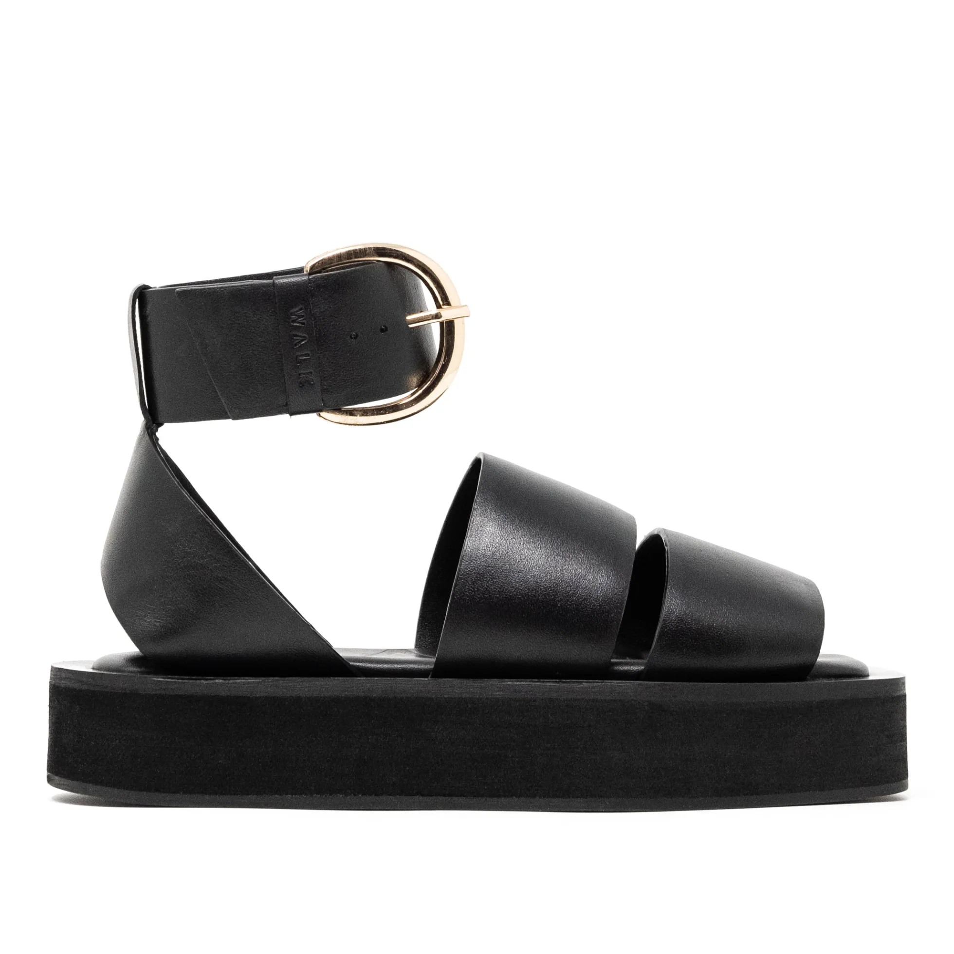Walk London Oslo Strap Sandal Black Shop