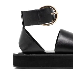 Walk London Oslo Strap Sandal Black Shop