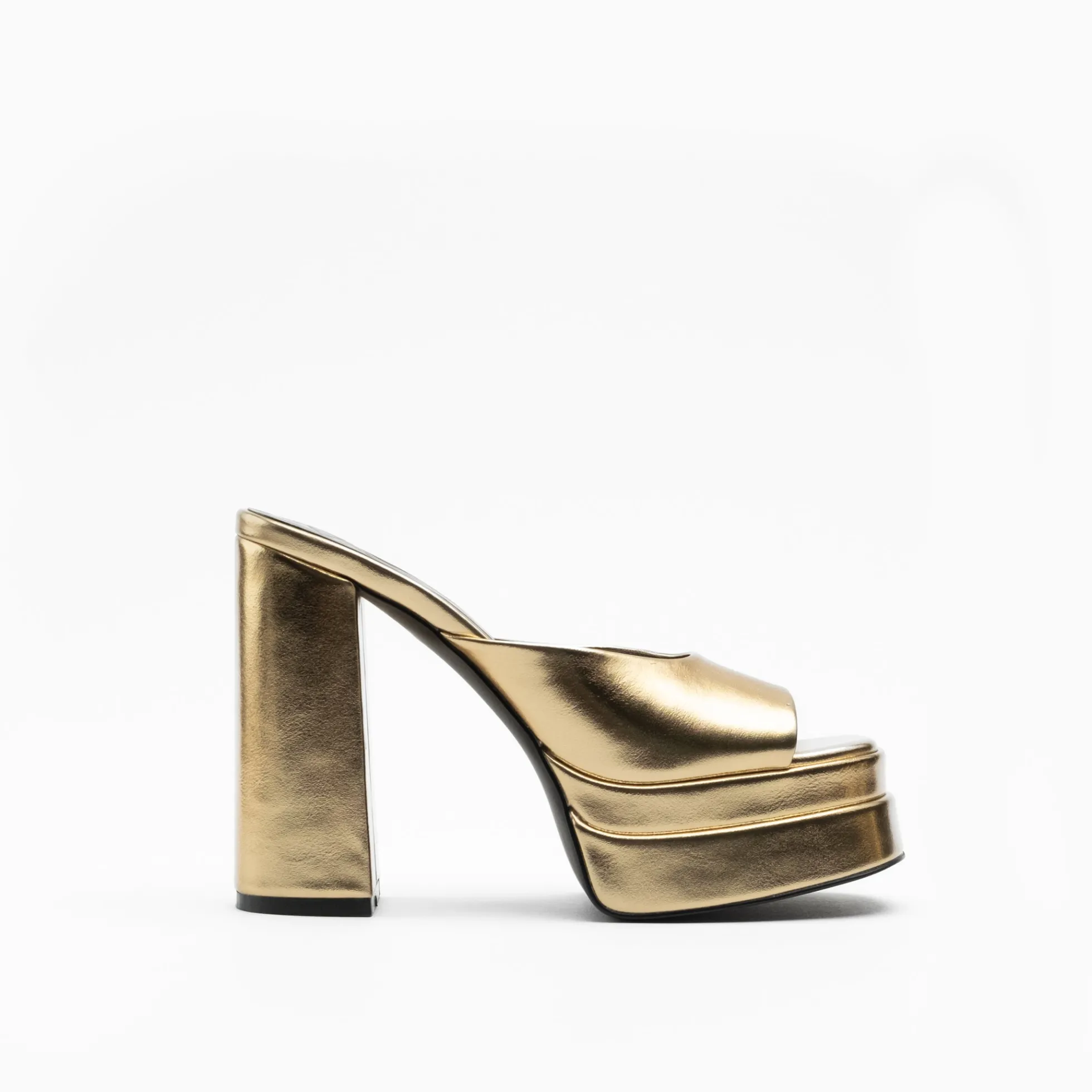 Walk London Phoebe Platform Mule Gold Sale