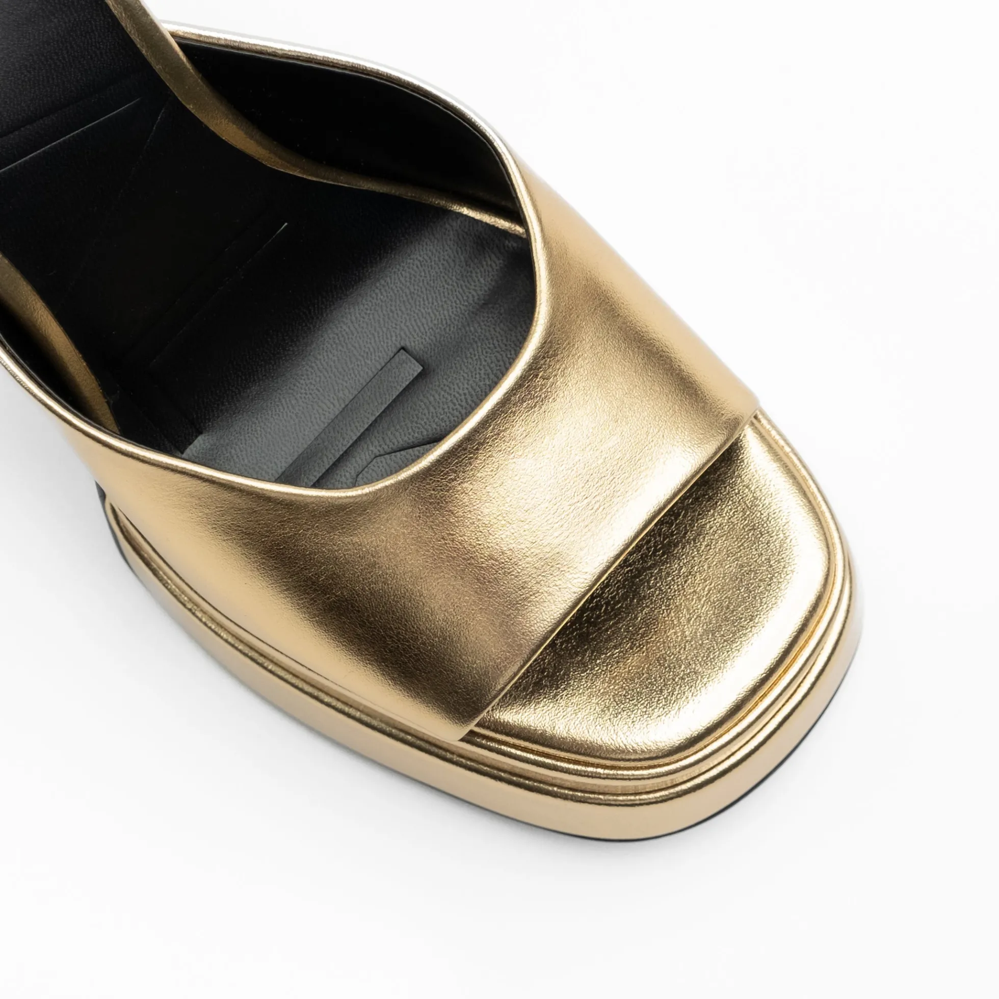 Walk London Phoebe Platform Mule Gold Sale