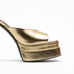 Walk London Phoebe Platform Mule Gold Sale
