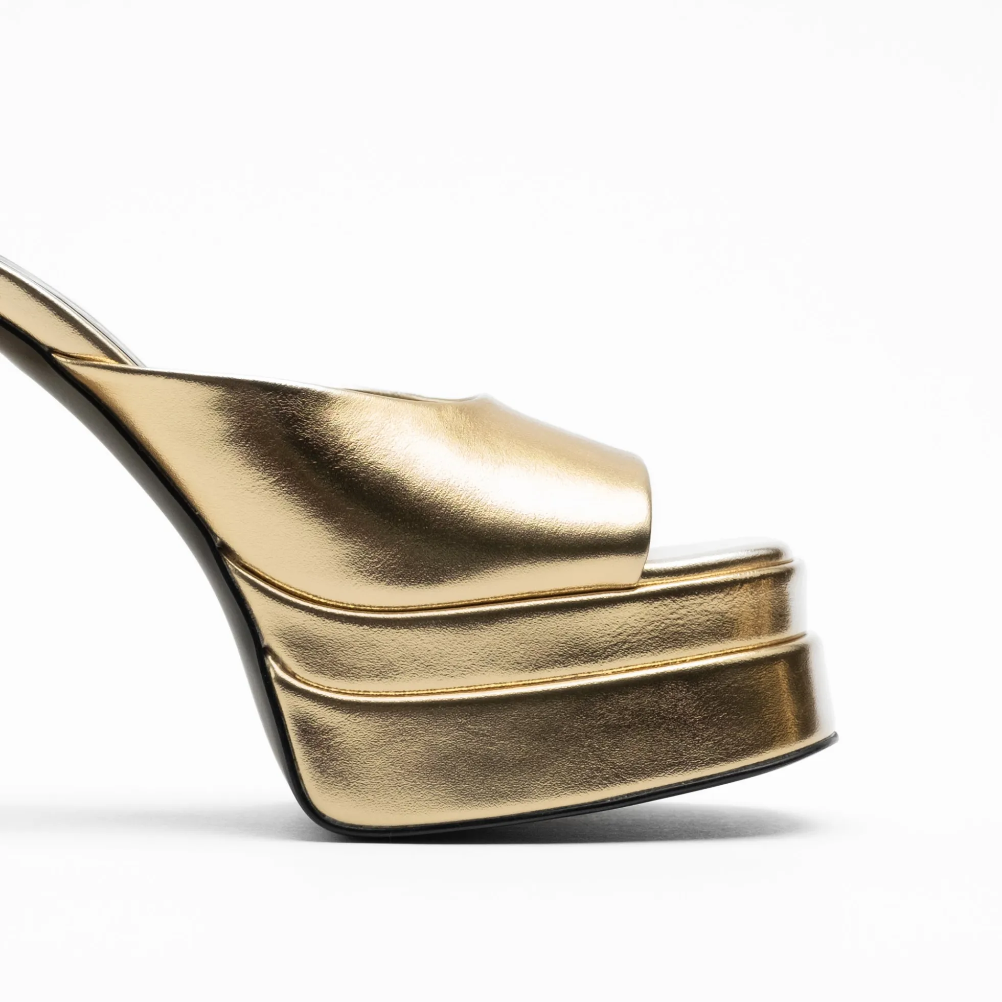 Walk London Phoebe Platform Mule Gold Sale