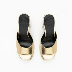 Walk London Phoebe Platform Mule Gold Hot