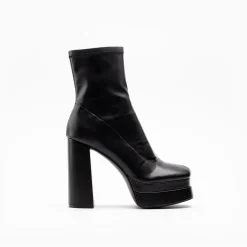 Walk London Phoebe Platform Sock Boot Black Shop