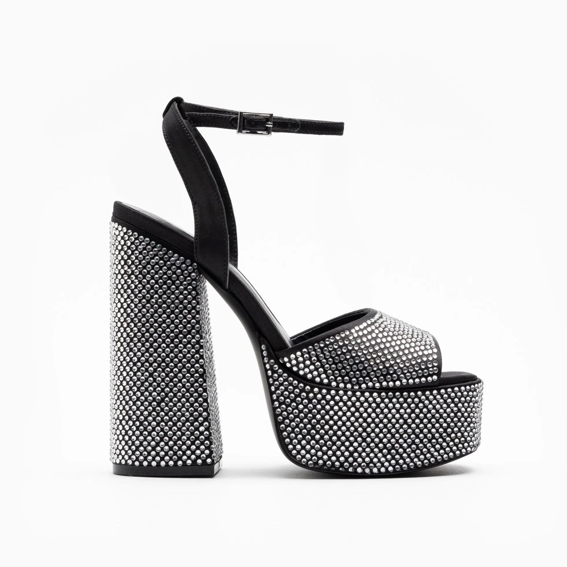 Walk London Phoenix Heeled Platform Sandal Black Best
