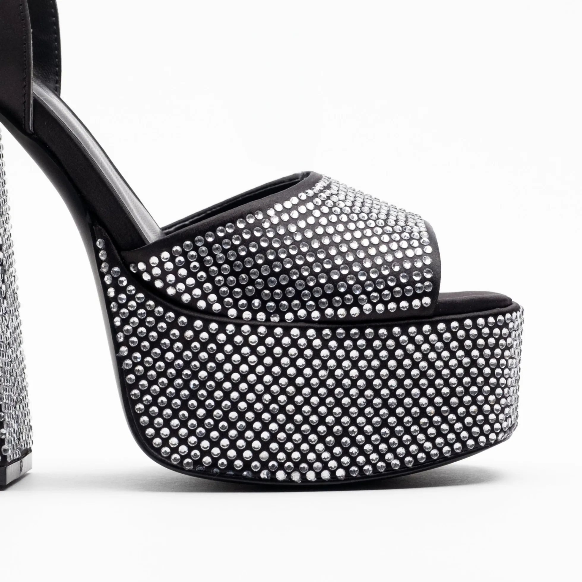 Walk London Phoenix Heeled Platform Sandal Black Best