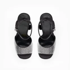 Walk London Phoenix Heeled Platform Sandal Black Best