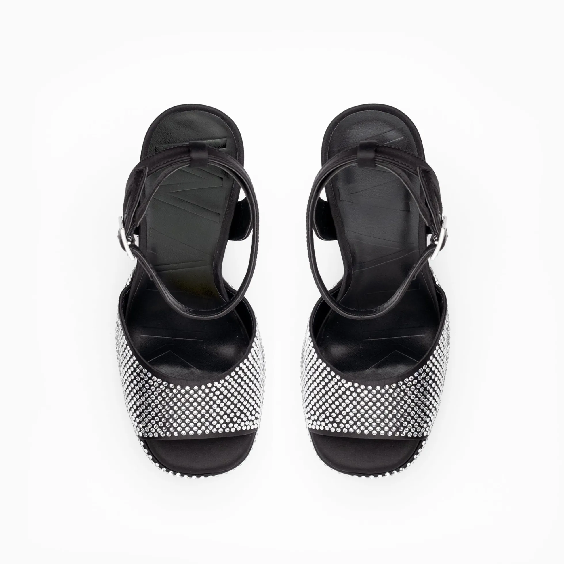 Walk London Phoenix Heeled Platform Sandal Black Best