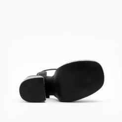 Walk London Phoenix Heeled Platform Sandal Black Best