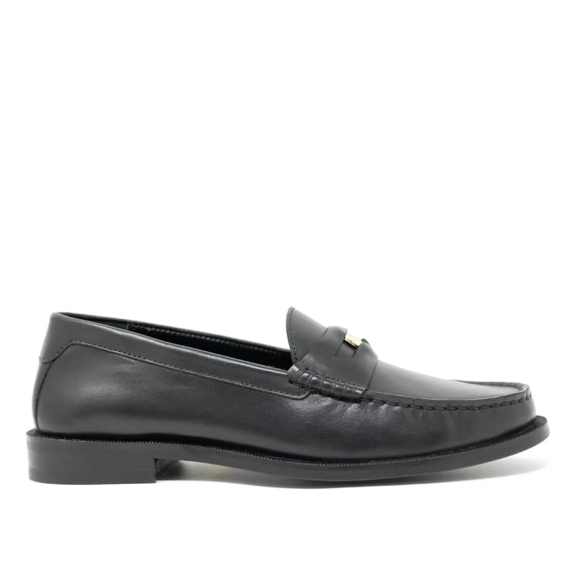 Walk London Rhea Penny Loafer Black New