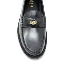 Walk London Rhea Penny Loafer Black New