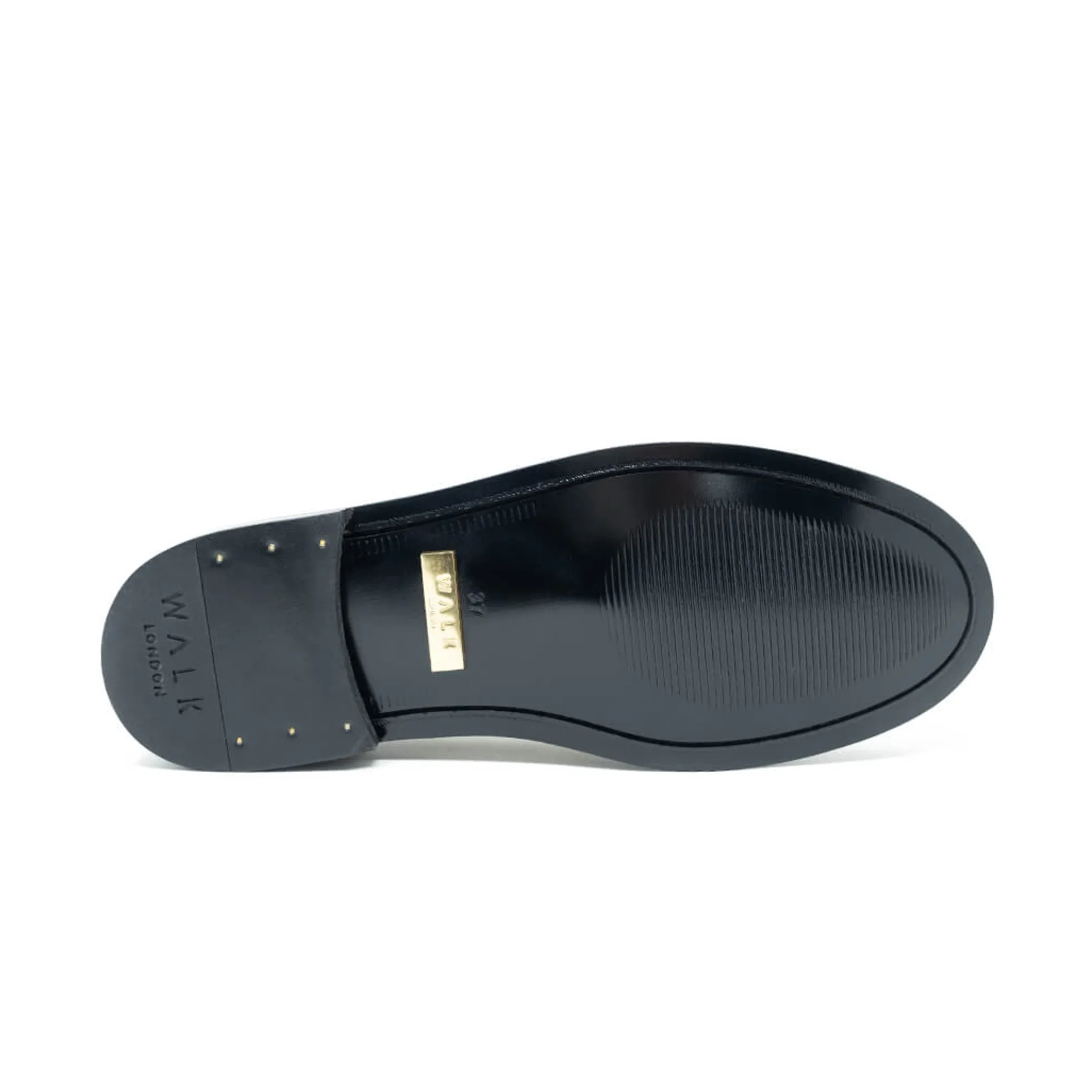 Walk London Rhea Penny Loafer Black New