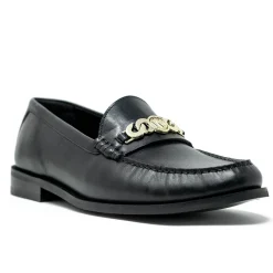 Walk London Riva Chain Loafer Black Outlet