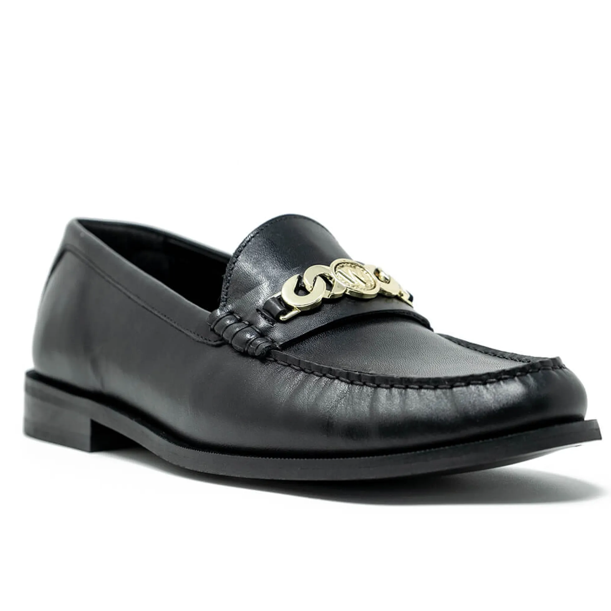 Walk London Riva Chain Loafer Black Outlet