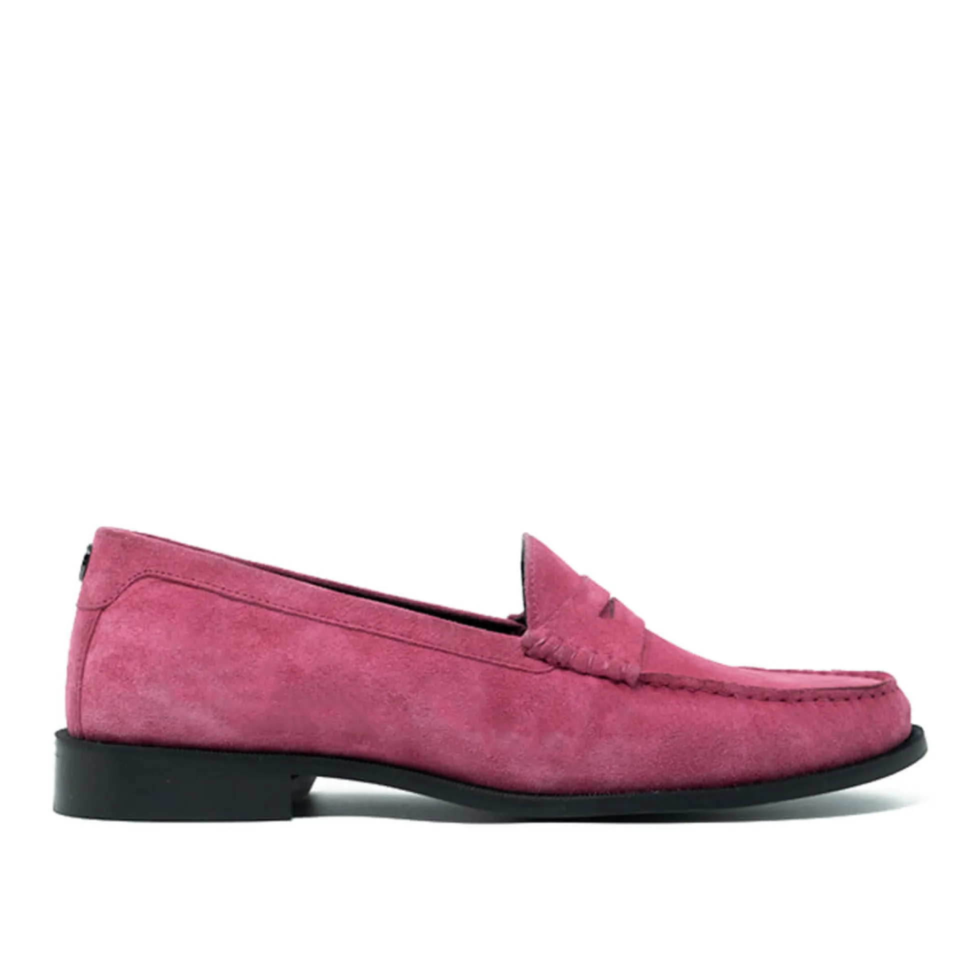 Walk London Riva Saddle Loafer Pink Suede Discount