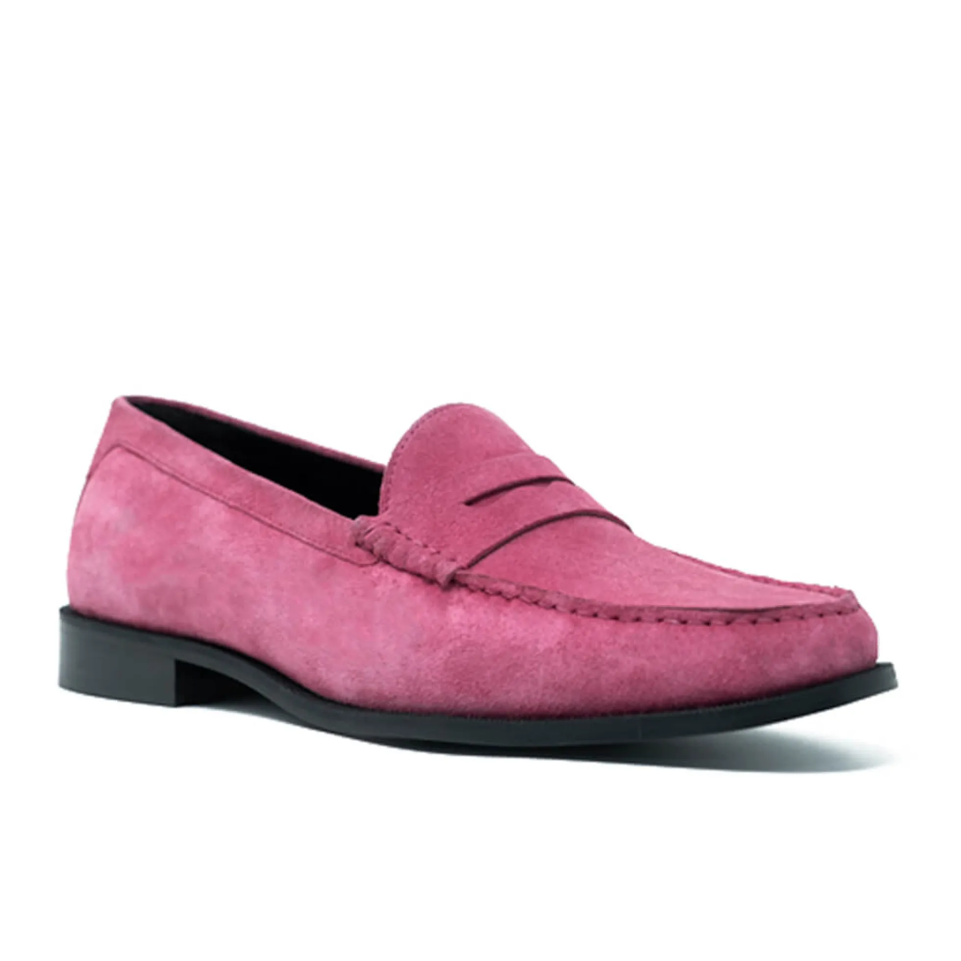 Walk London Riva Saddle Loafer Pink Suede Discount
