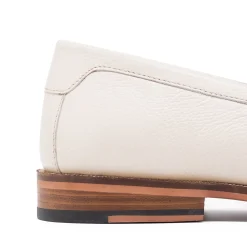Walk London Riva Tassel Loafer Off White Leather Discount