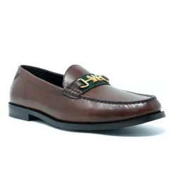 Walk London Riva Trim Loafer Brown Leather Fashion