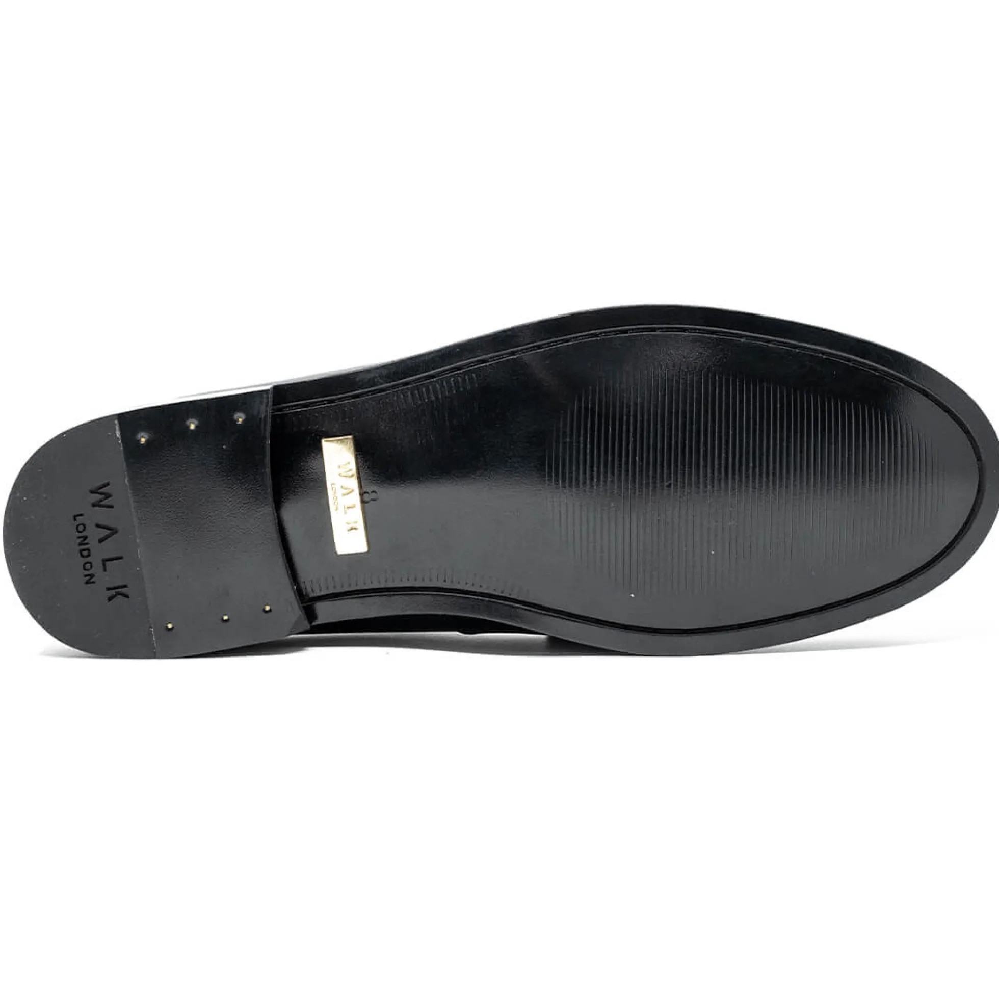 Walk London Riva Trim Loafer Black Leather Store
