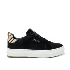 Walk London Sahara Sneaker Black / Zebra Shop