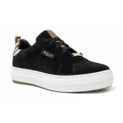 Walk London Sahara Sneaker Black / Zebra Discount