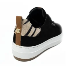 Walk London Sahara Sneaker Black / Zebra Discount