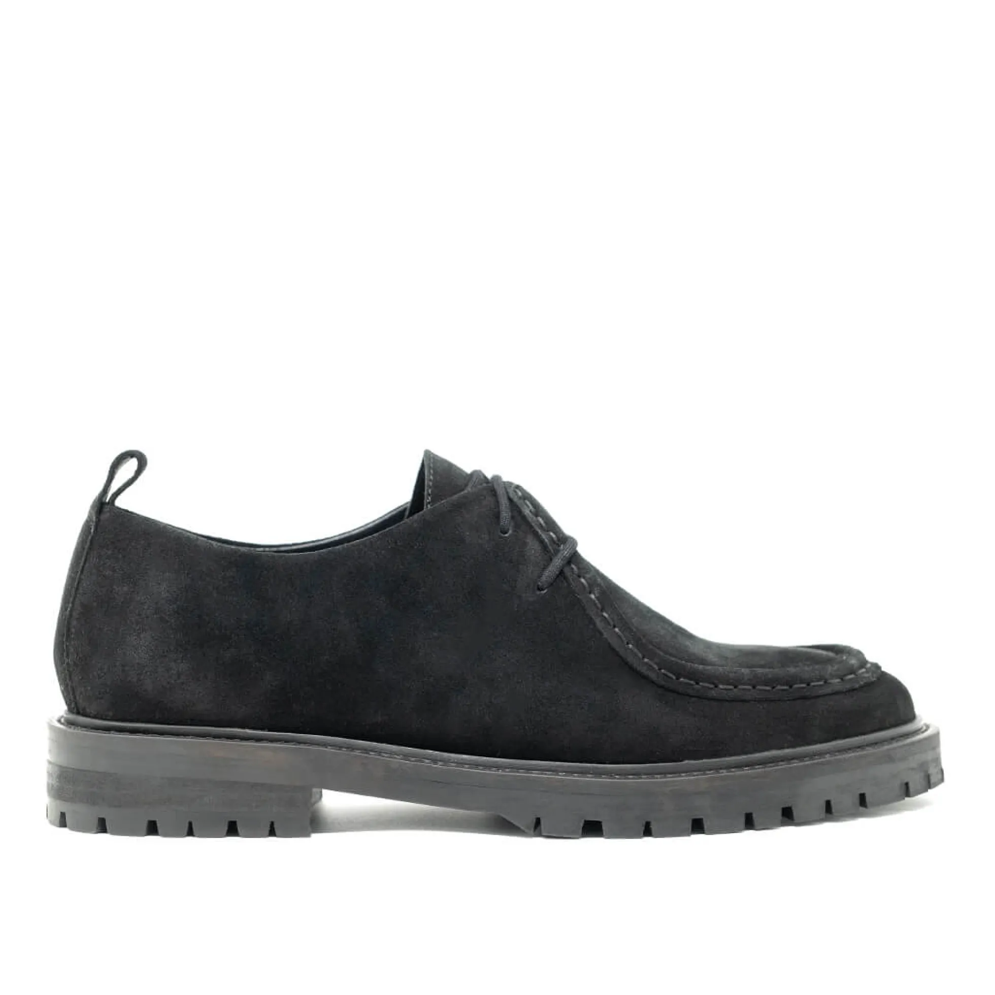 Walk London Sean Apron Shoe Black Suede Outlet