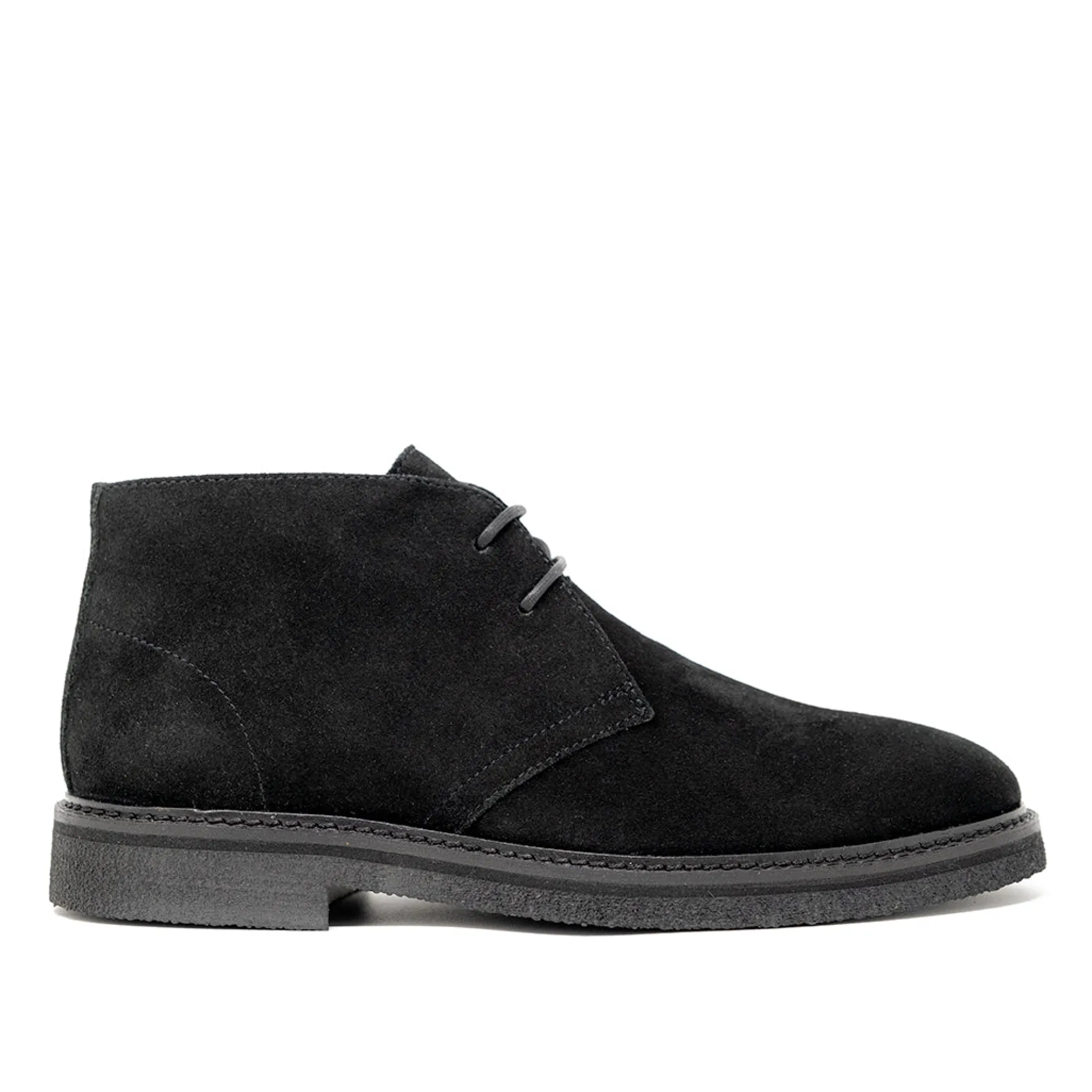 Walk London Slick Desert Boot Black Suede Best Sale