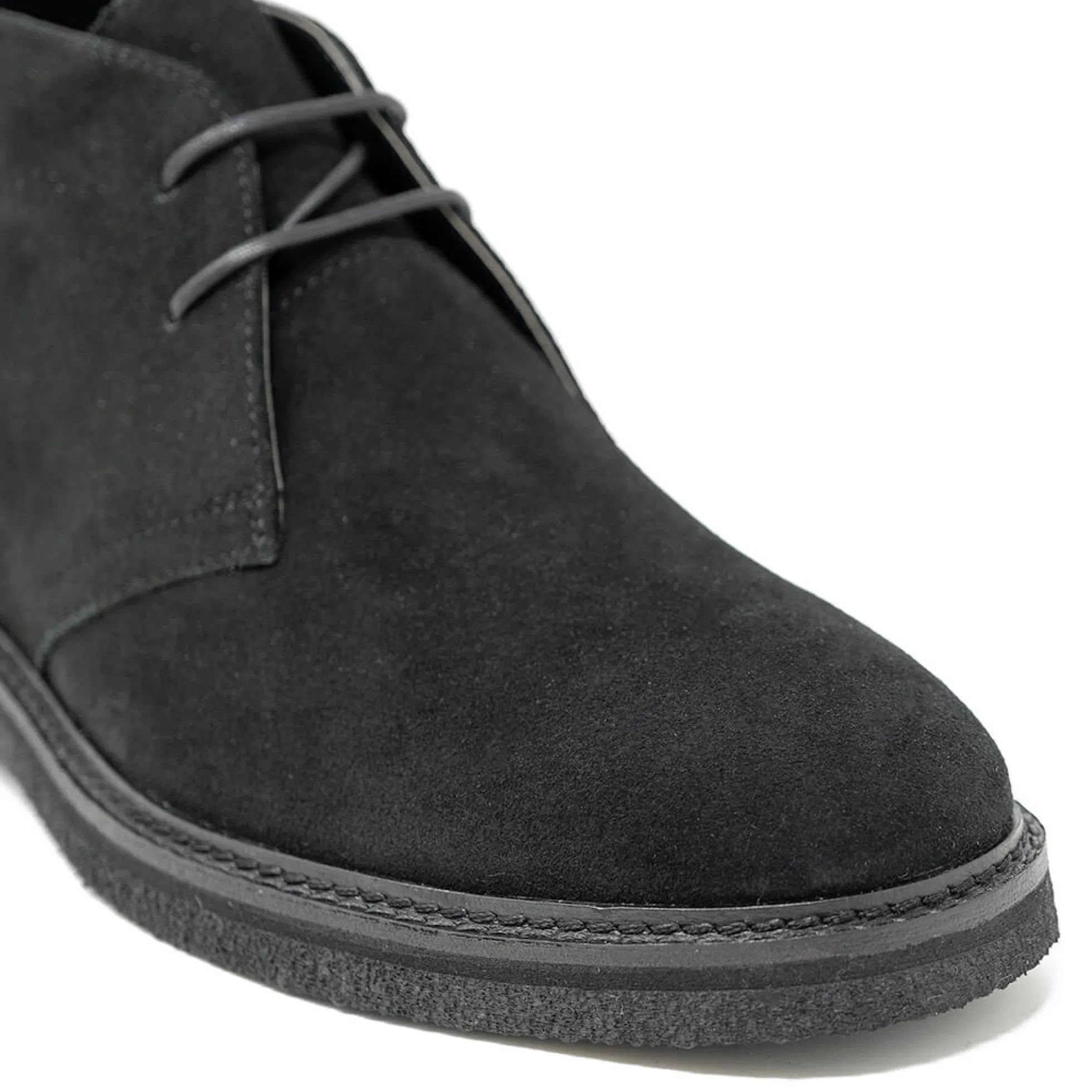 Walk London Slick Desert Boot Black Suede Best Sale