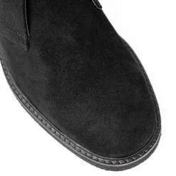 Walk London Slick Desert Boot Black Suede Best Sale