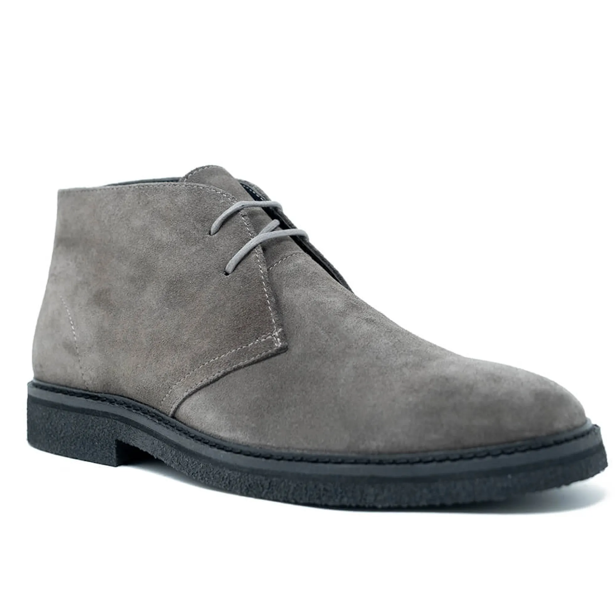 Walk London Slick Desert Boot Grey Suede Discount