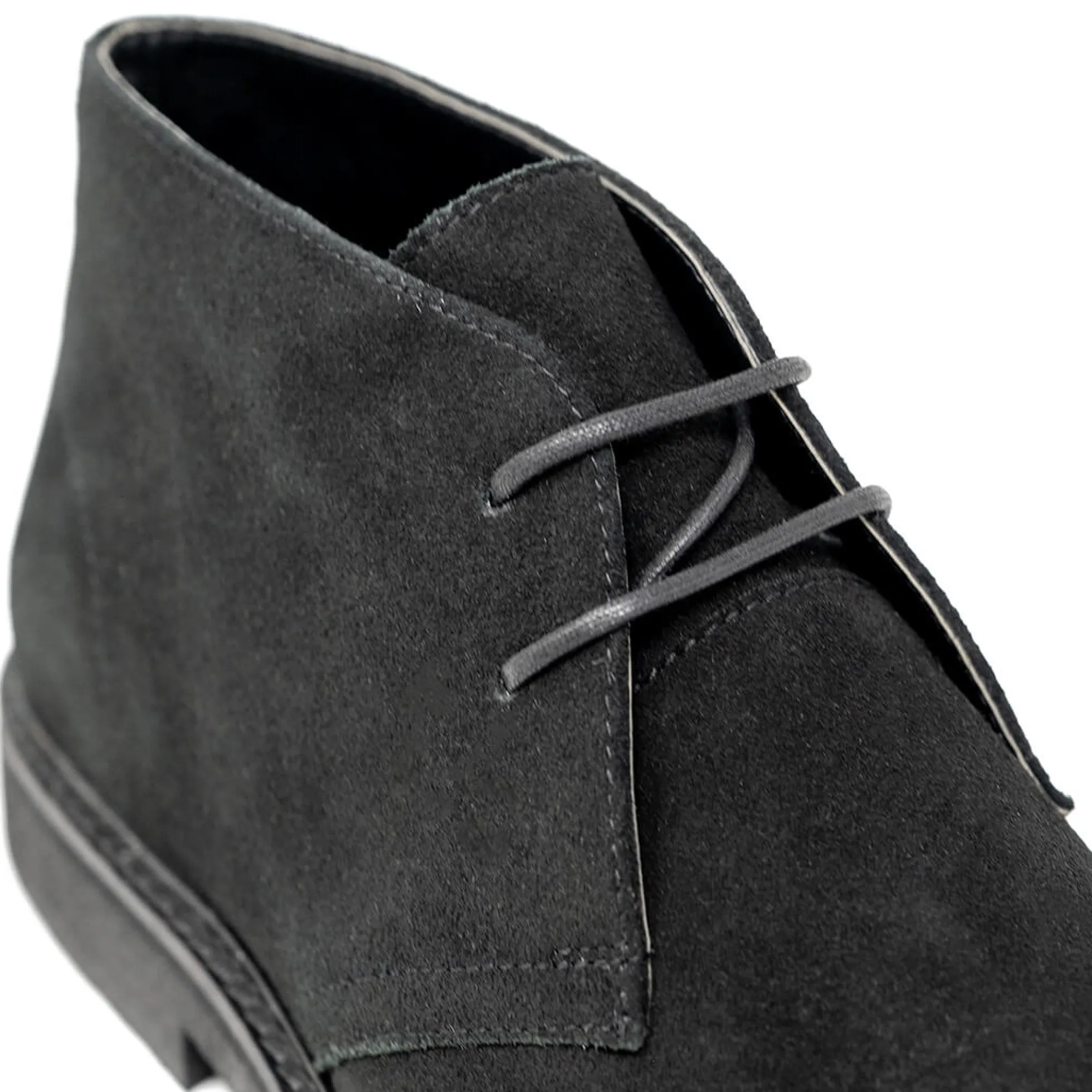 Walk London Slick Desert Boot Black Suede Best Sale