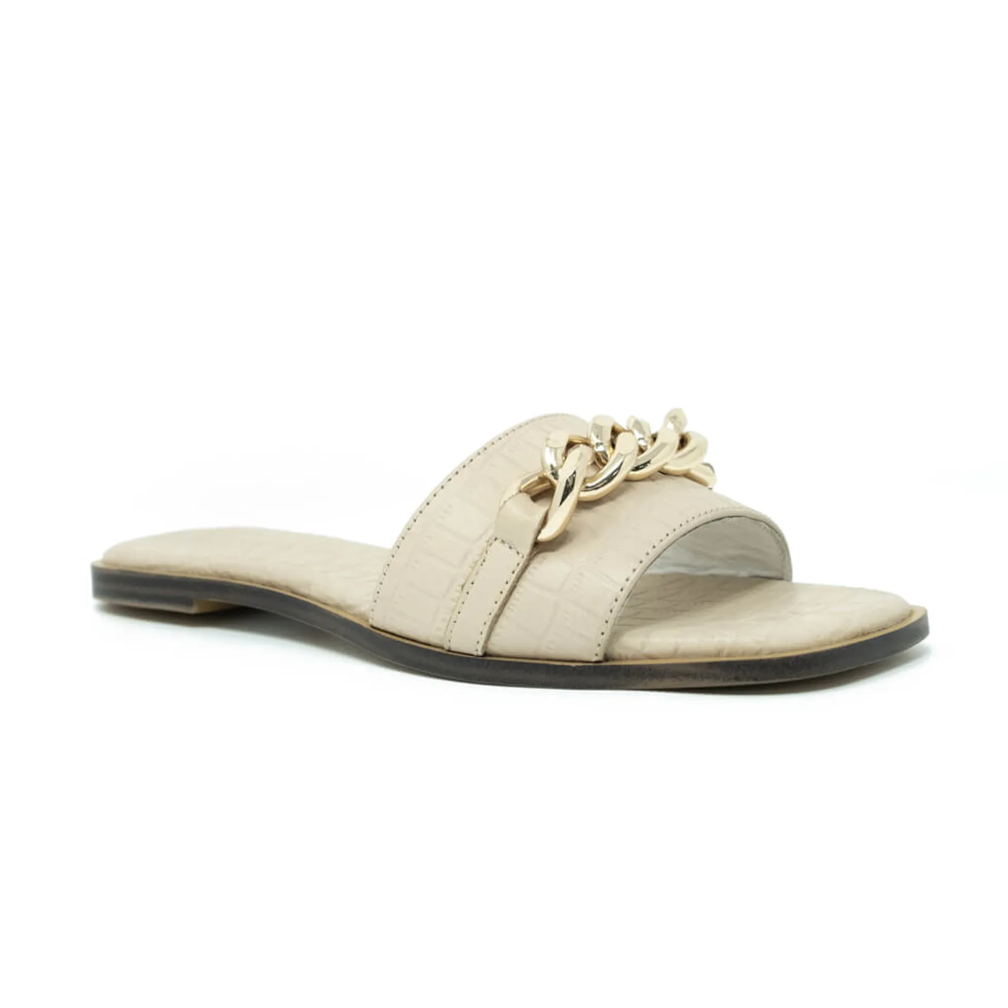 Walk London St Tropez Chain Sandal Latte Cheap