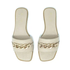 Walk London St Tropez Chain Sandal Latte Cheap
