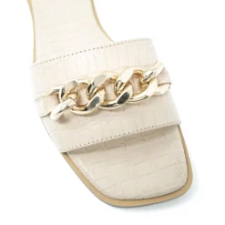 Walk London St Tropez Chain Sandal Latte Flash Sale