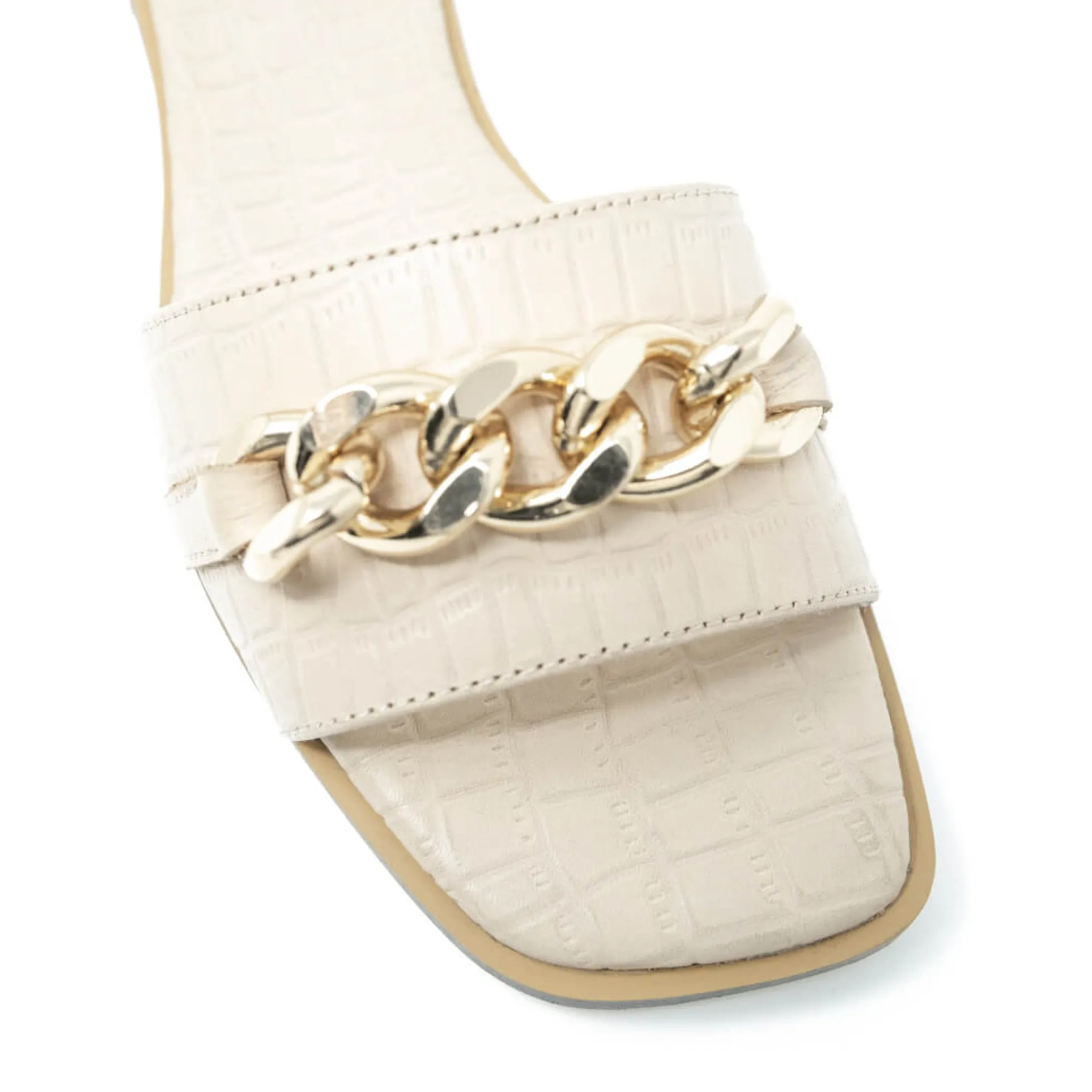 Walk London St Tropez Chain Sandal Latte Flash Sale