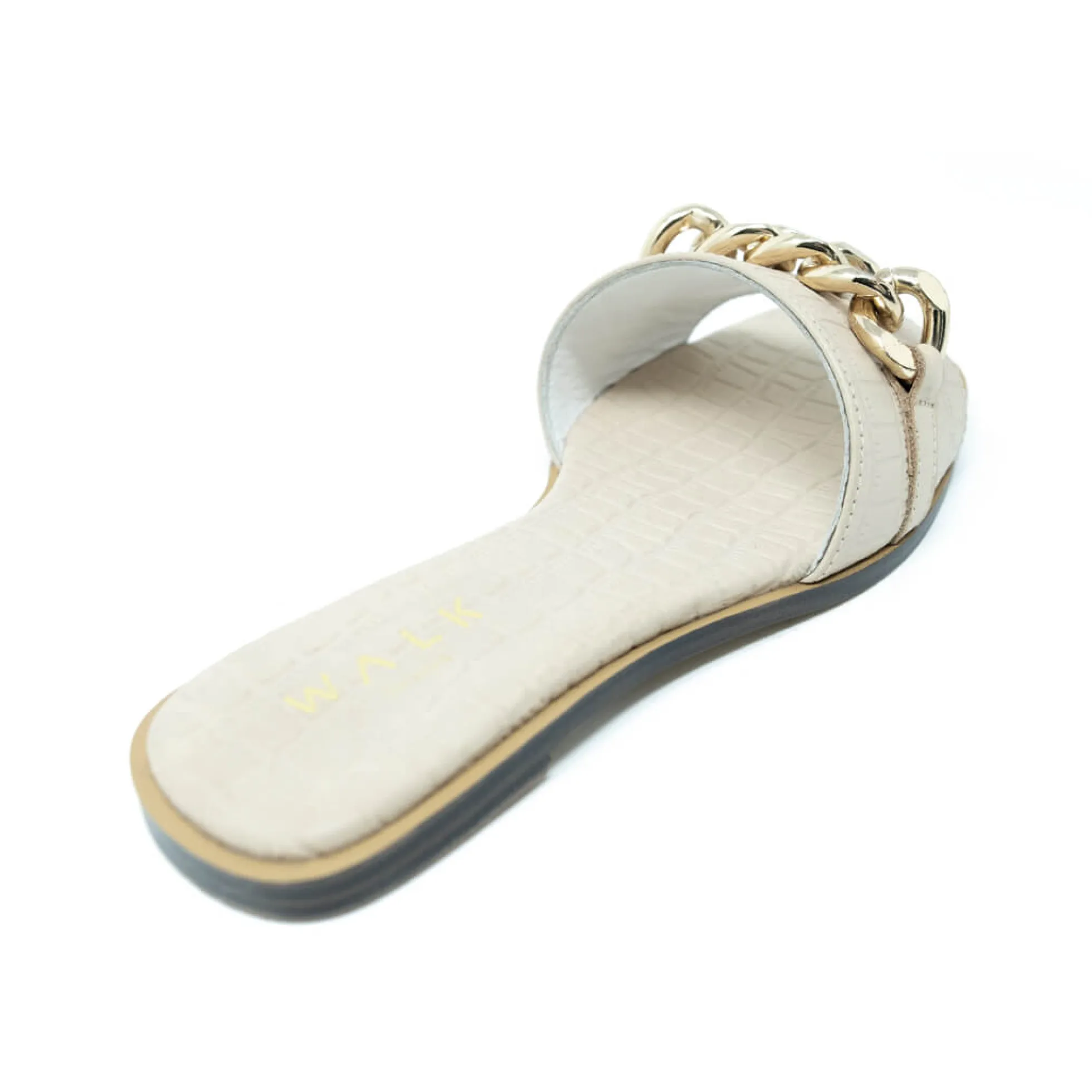 Walk London St Tropez Chain Sandal Latte Flash Sale