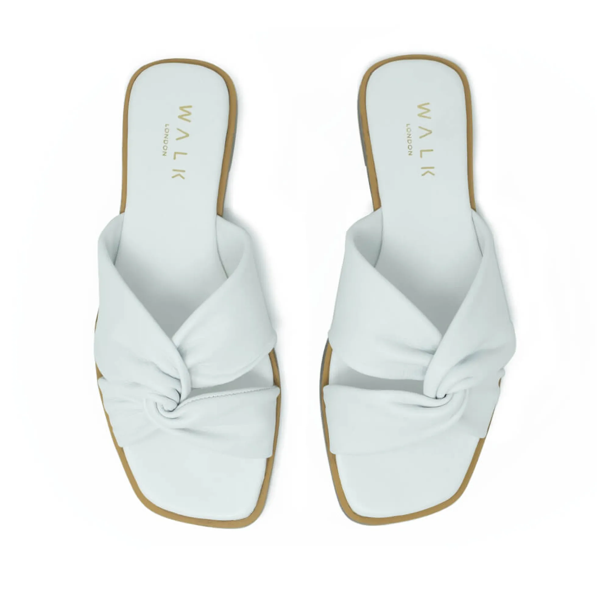 Walk London St Tropez Knot Sandal White Best Sale